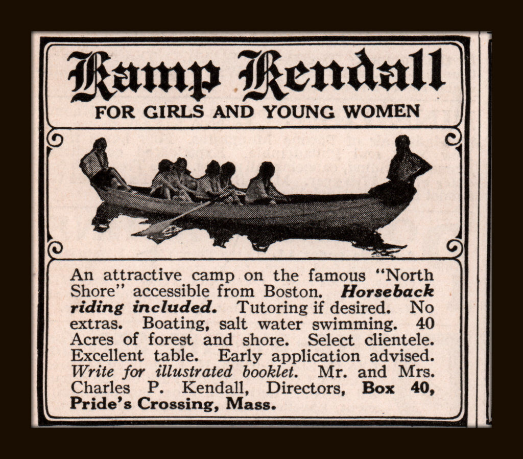 1928  AD  CAMP KAMP KENDALL GIRLS SUMMER CAMPS NORTH SHORE  