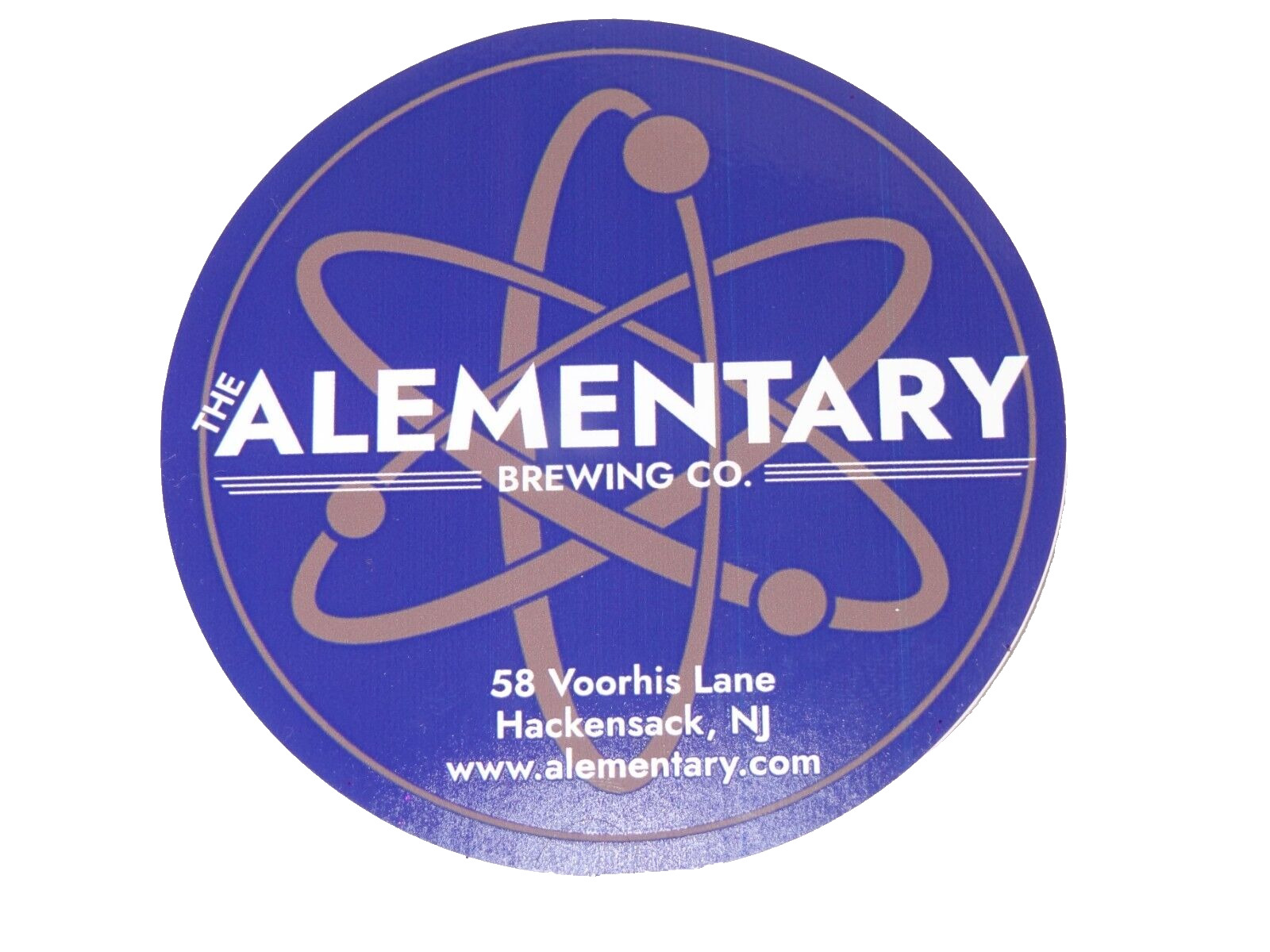 Alementary Brewing Beer Hackensack NJ Science Atom Brewery Sticker