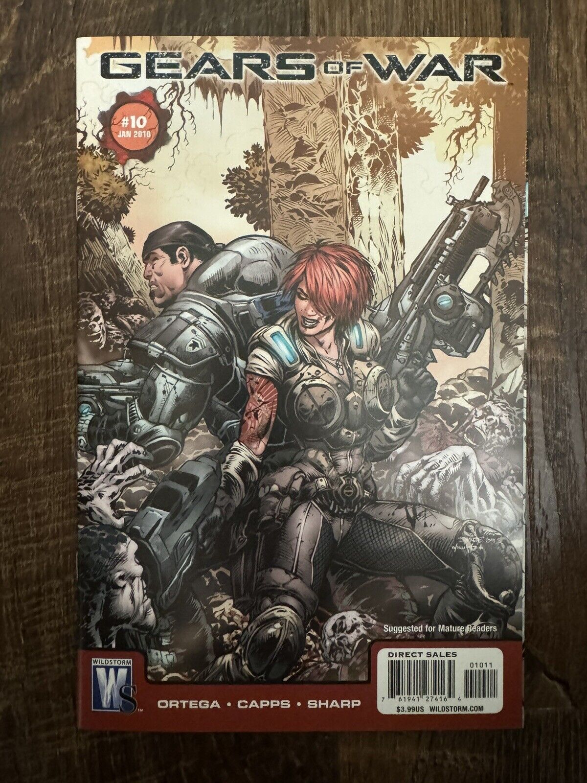 Gears of War 10 (DC Wildstorm Comics 2009) Low Print Run Gemini+ Ship NM