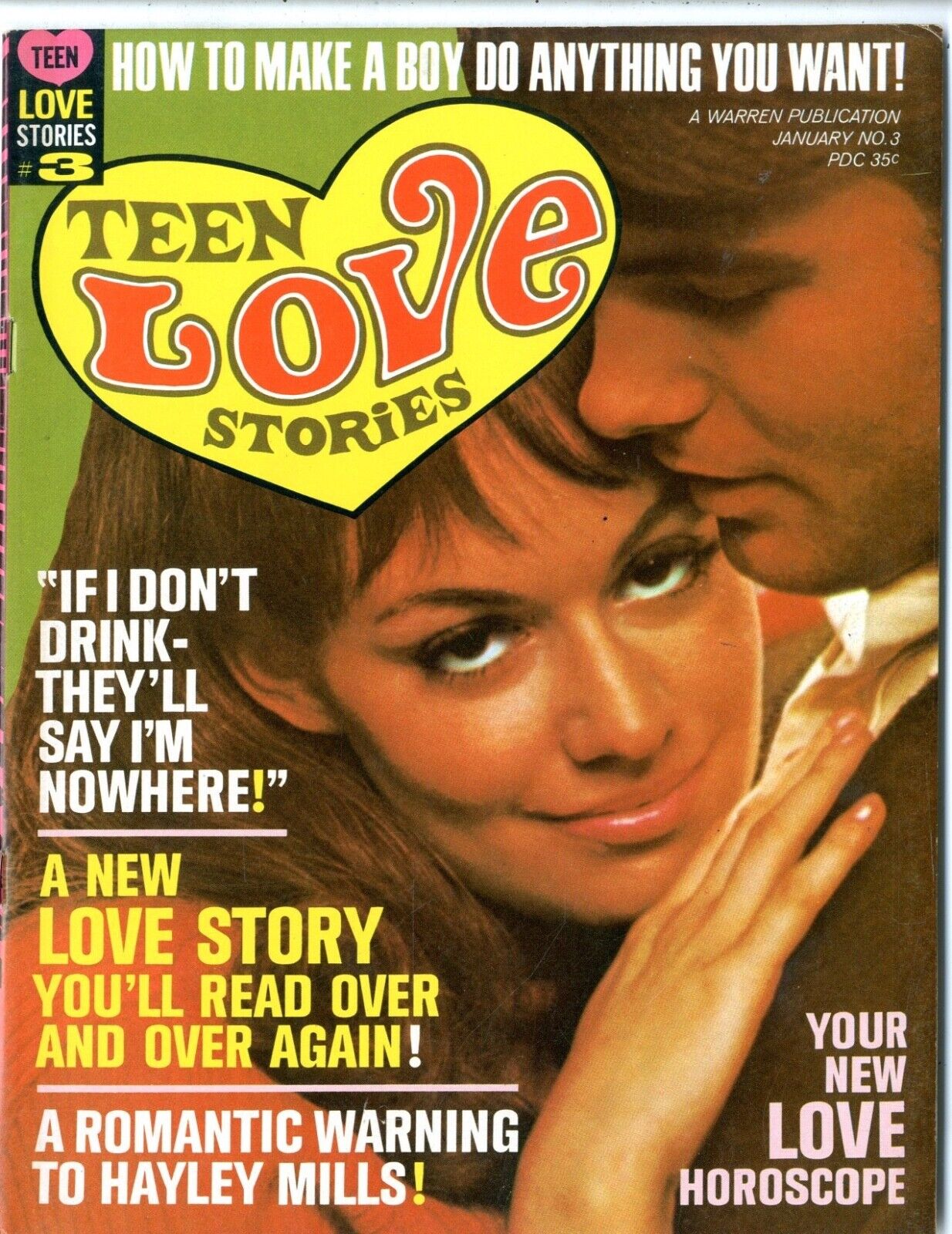 Teen Love Stories Magazine   # 3     NEAR MINT-    January 1970    See photos  