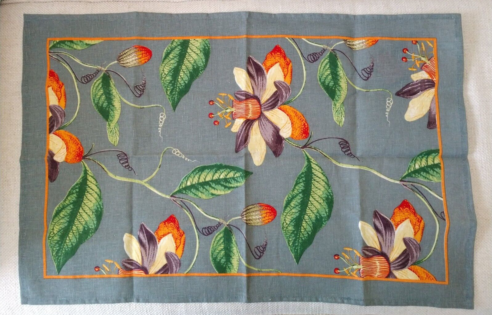 New Linen Dish Towel Royal Horticultural Society England 28 X 19 inches