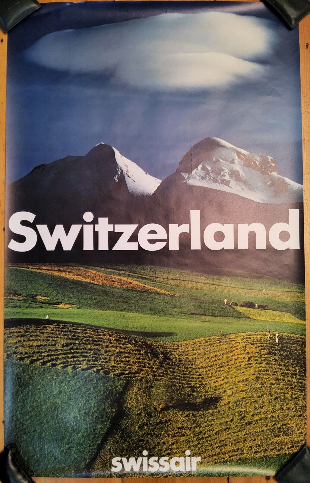 RARE 1980s Original SwissAir Switzerland Travel Poster 40\