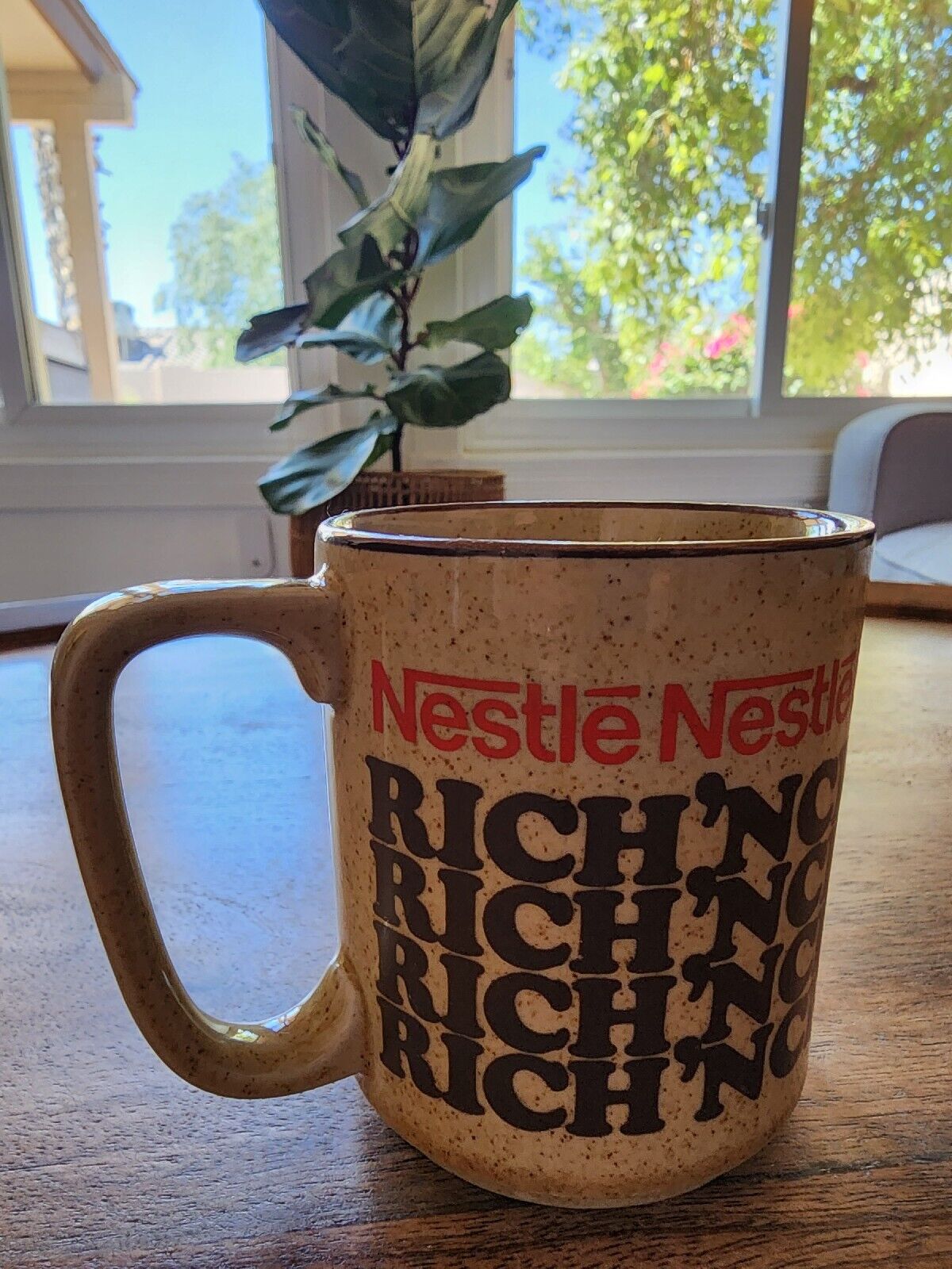 VINTAGE 1970s Nestle Rich & Creamy Hot Cocoa Ceramic Coffee Cup Tea Mug | Japan