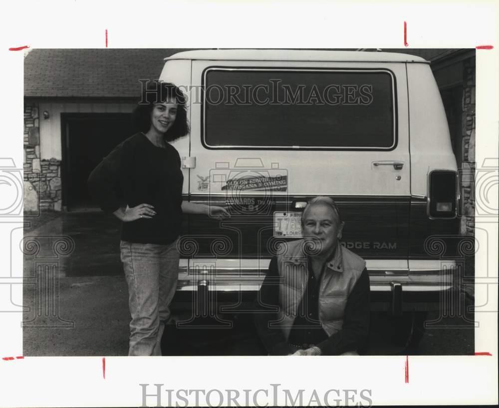 1991 Press Photo Former Louisiana Governor Edwin Edwards & wife - hca92916