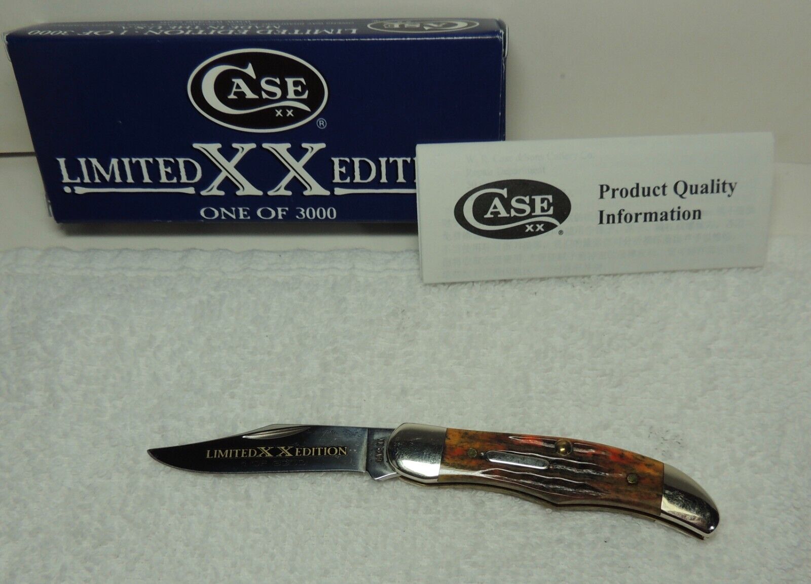 Case XX 12182 SS Limited Edition 1/3000 Autumn Bone Second Cut Jig Pocket Hunter