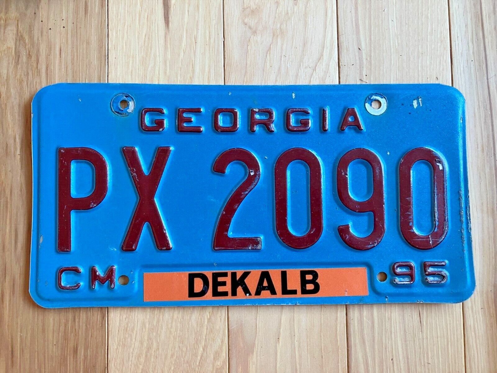 1995 Dekalb County Georgia License Plate