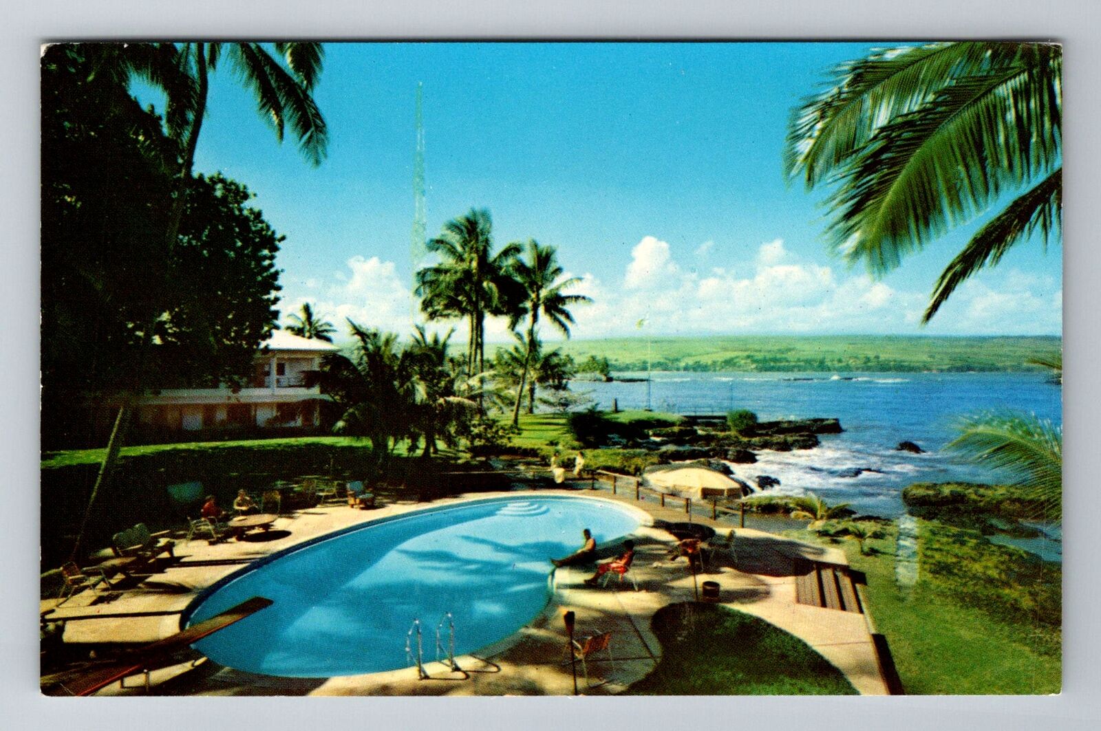 Hilo HI-Hawaii, The Naniloa Hotel, Advertising, Antique, Vintage Postcard