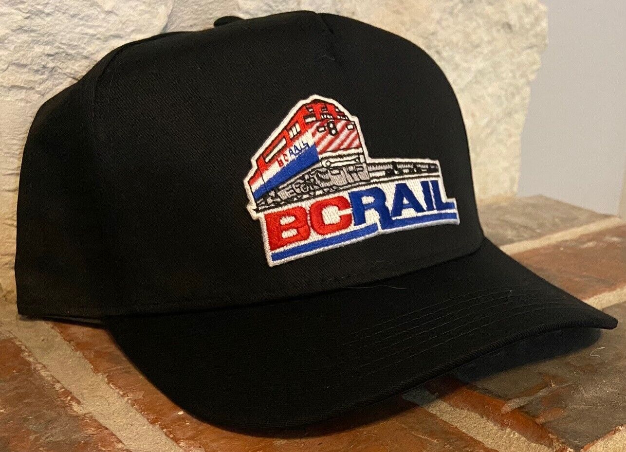 Cap / Hat - (Black) - BC RAIL British Columbia Rail (BCR) #22293 - New
