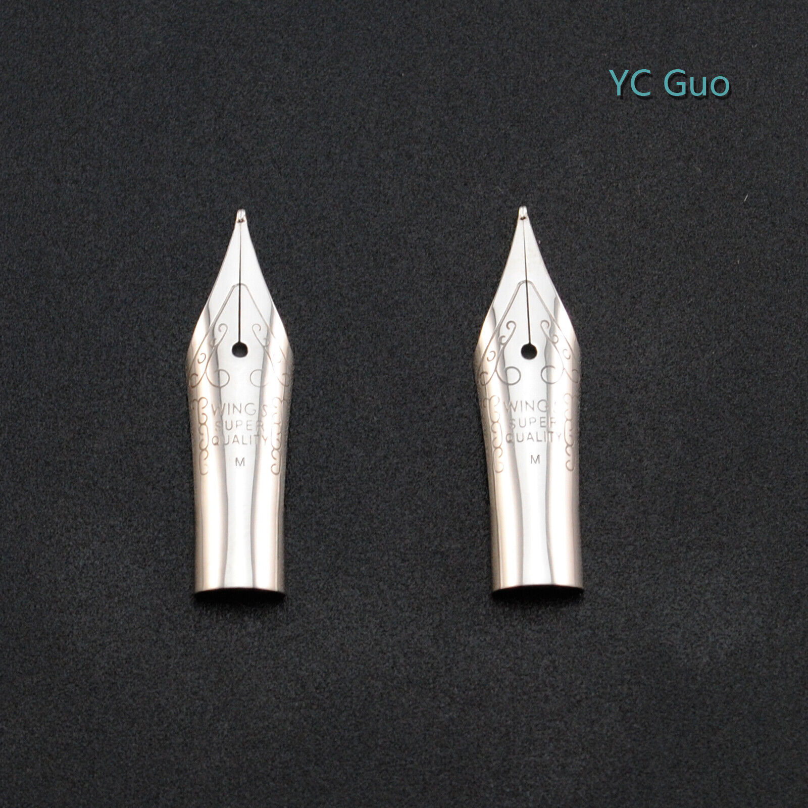 2X Medium Nibs For Wing Sung 698 & 659 Fountain Pen Silver Color