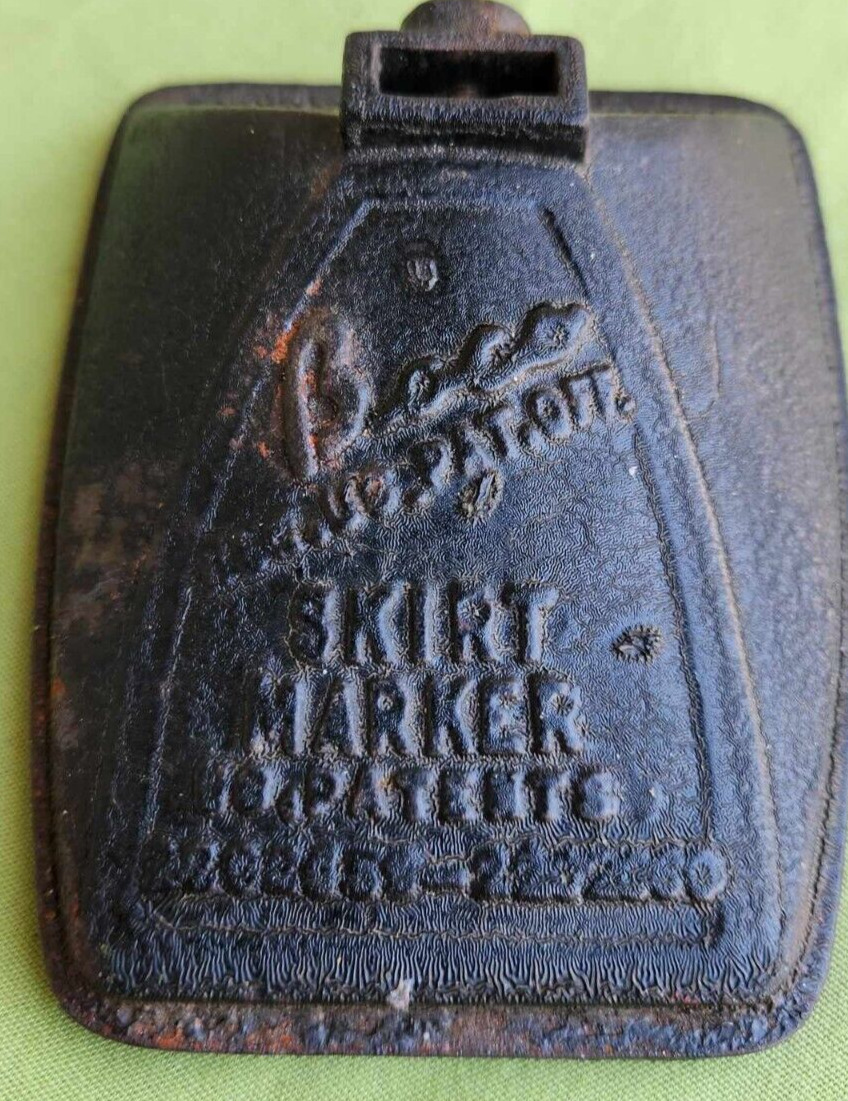 Boco Skirt Marker\'s Part. Patented in 1940. Made of Cast Iron.