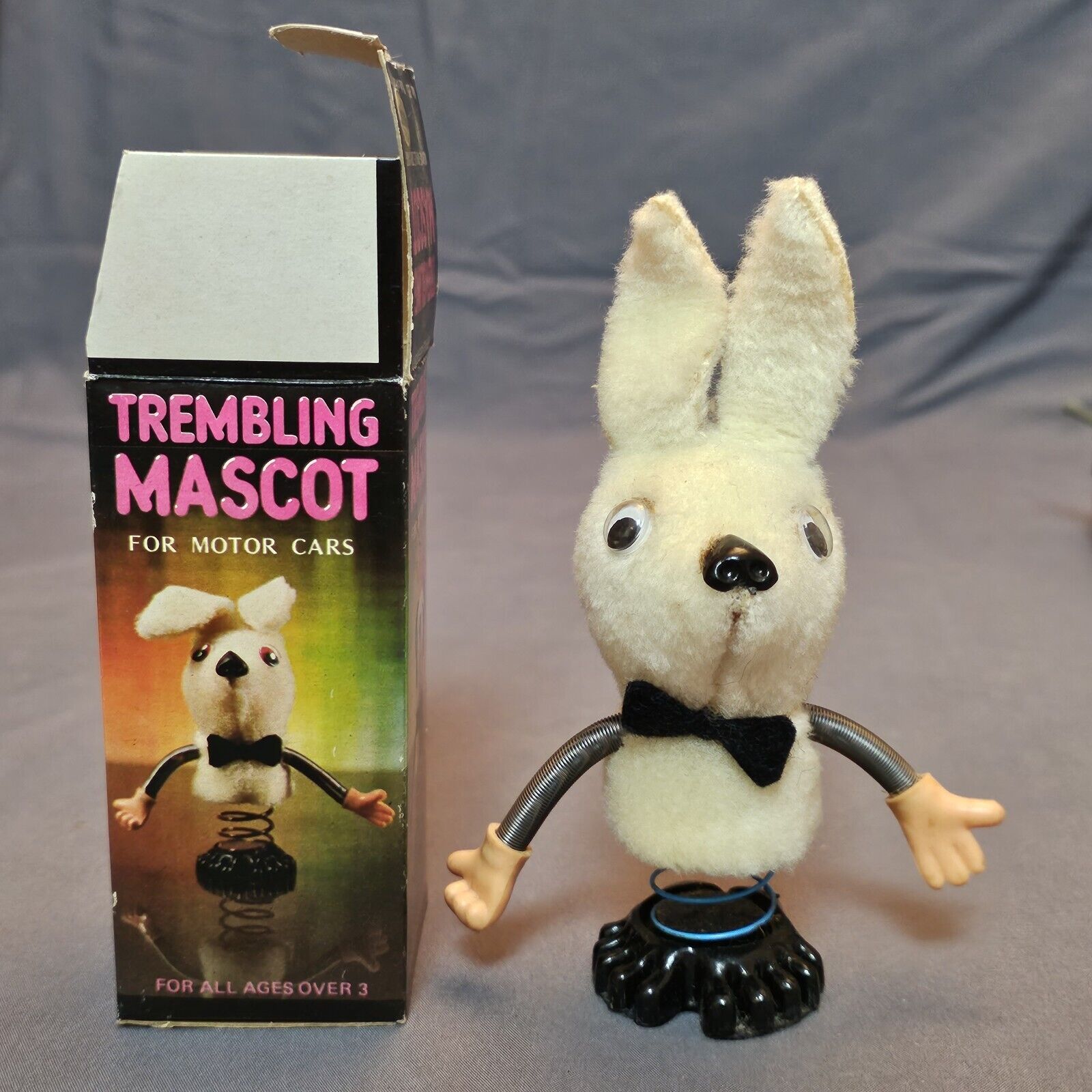 Vintage Trembling Mascot Rabbit Toy Bobble Head/Body And Arms #830 Hong Kong 