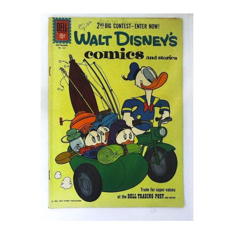 Walt Disney's Comics and Stories #252 in VF minus condition. Dell comics [m'