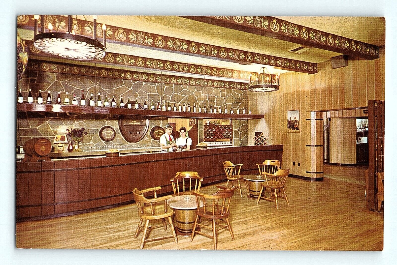 Main Tasting Room of the Italian Swiss Colony Winery Asti California Postcard D2