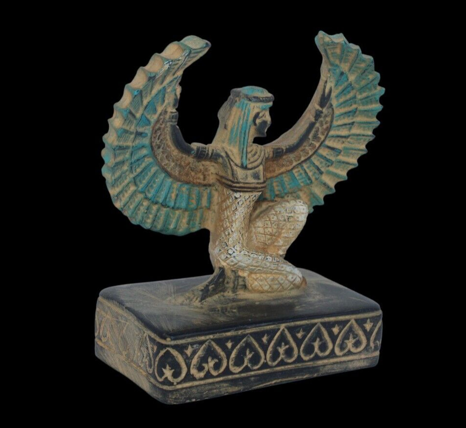 RARE ANCIENT EGYPTIAN ANTIQUE ISIS Winged  Pharaonic Statue (Egypt History)