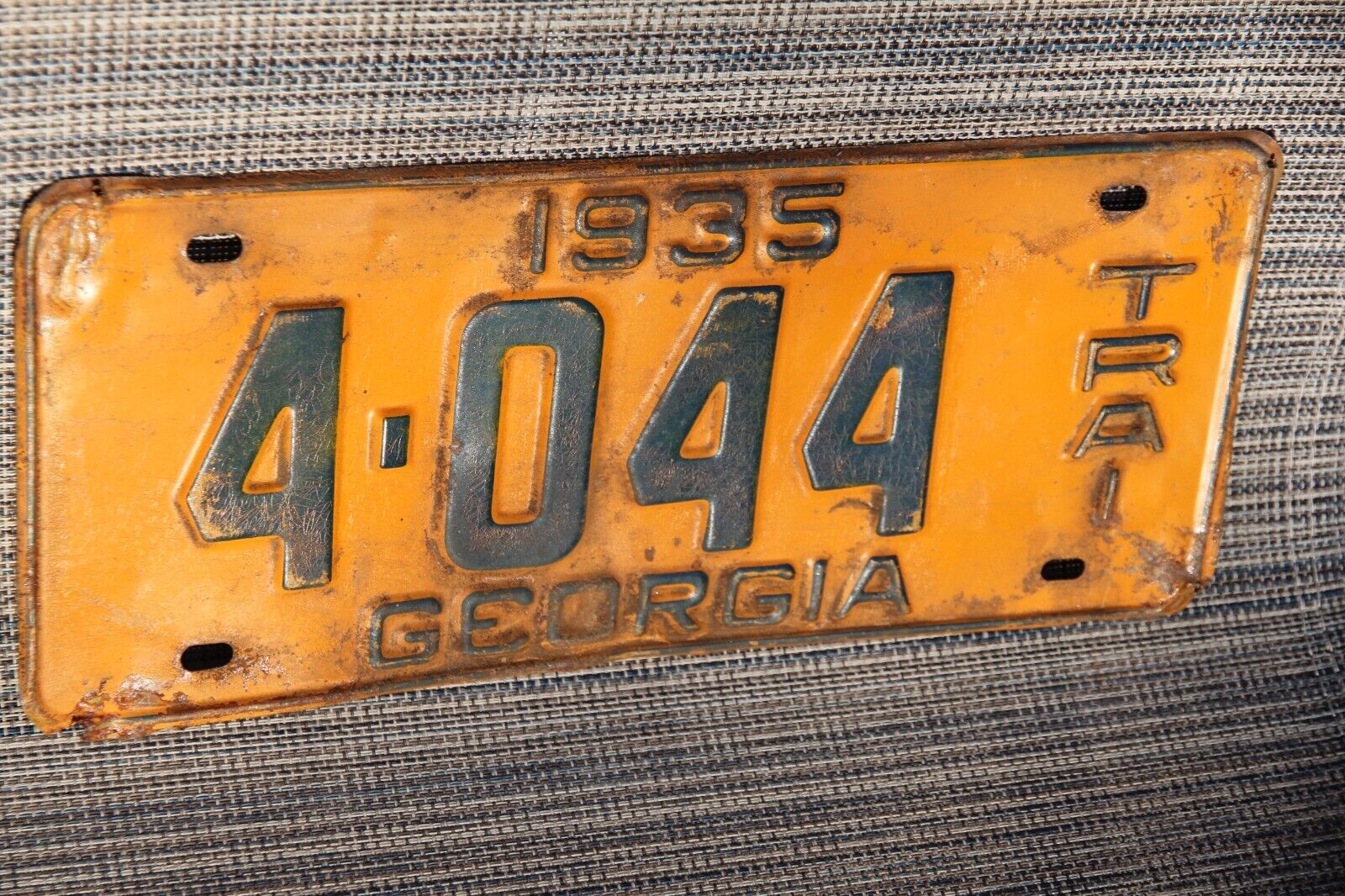 1935  GEORGIA License Plate ***  TRAILER ***  '35   GA  TRAI ***