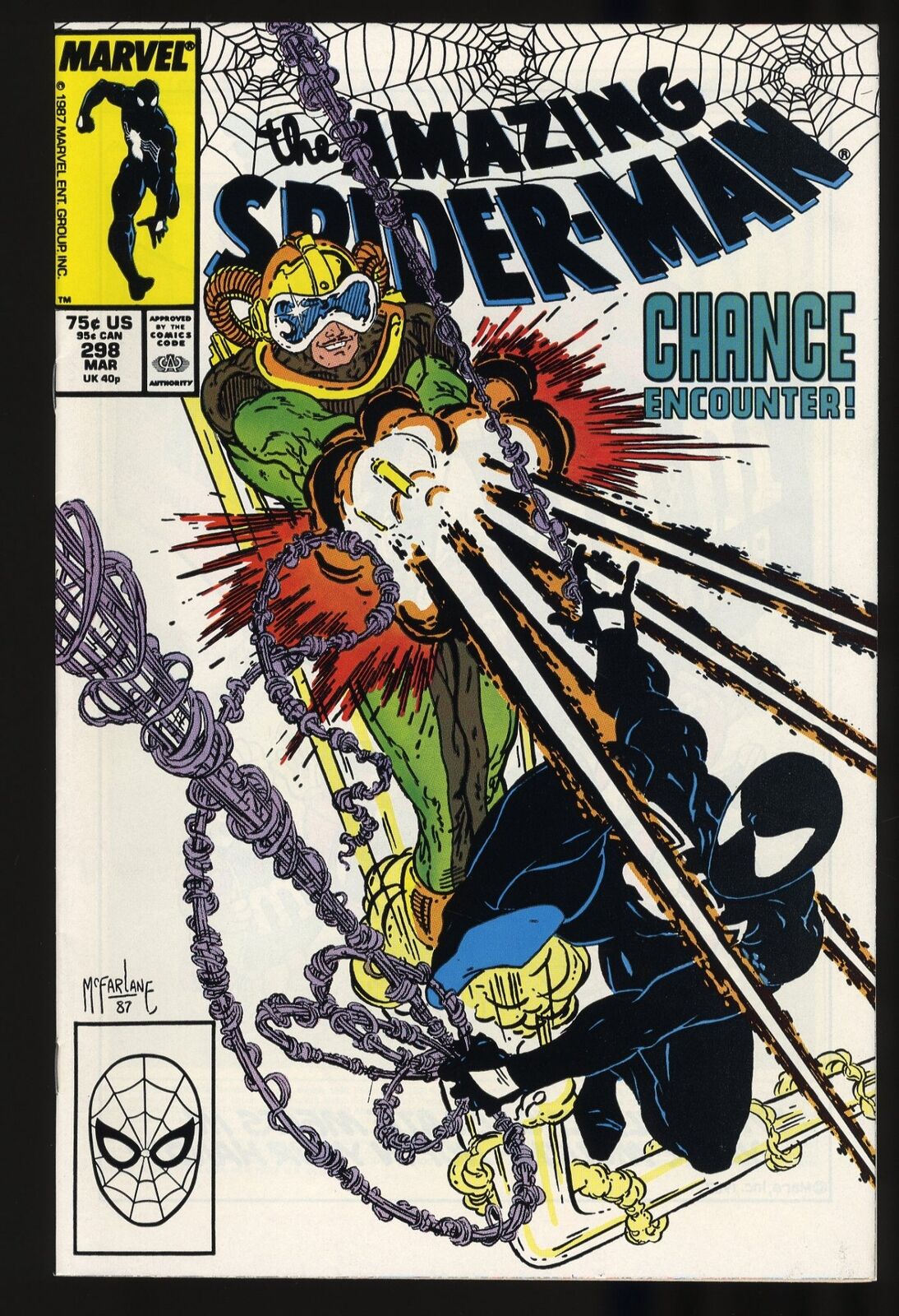 Amazing Spider-Man #298 NM- 9.2 1st McFarlane Art in Spider-Man Marvel 1988