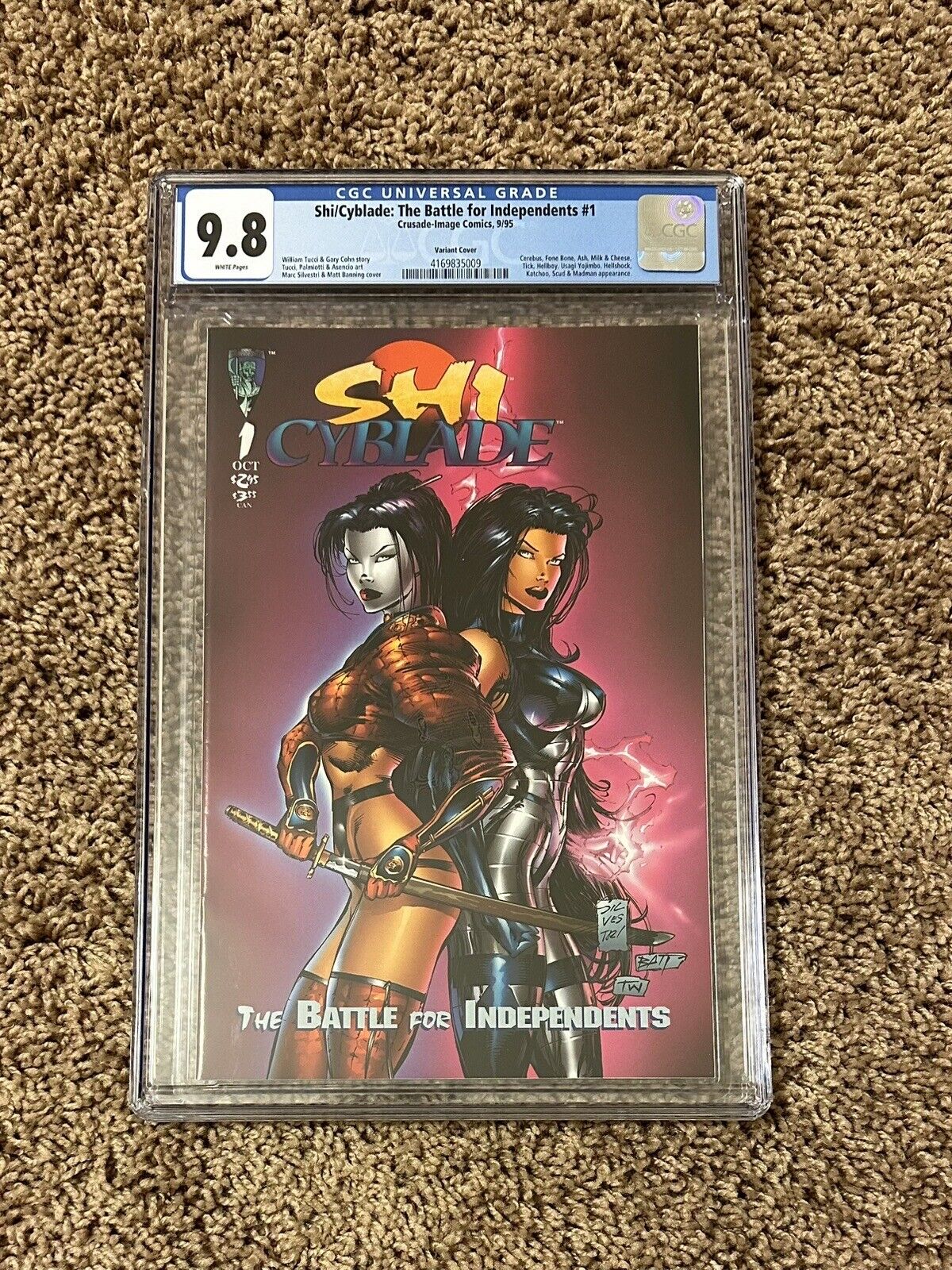 Shi/Cyblade: The Battle for Independents #1 Variant Cover CGC 9.8