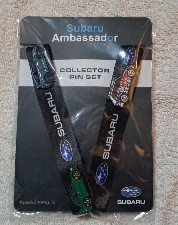 Leen Customs Subaru Ambassador Collector Pinset 3 Pins And Lanyard US Ski Team
