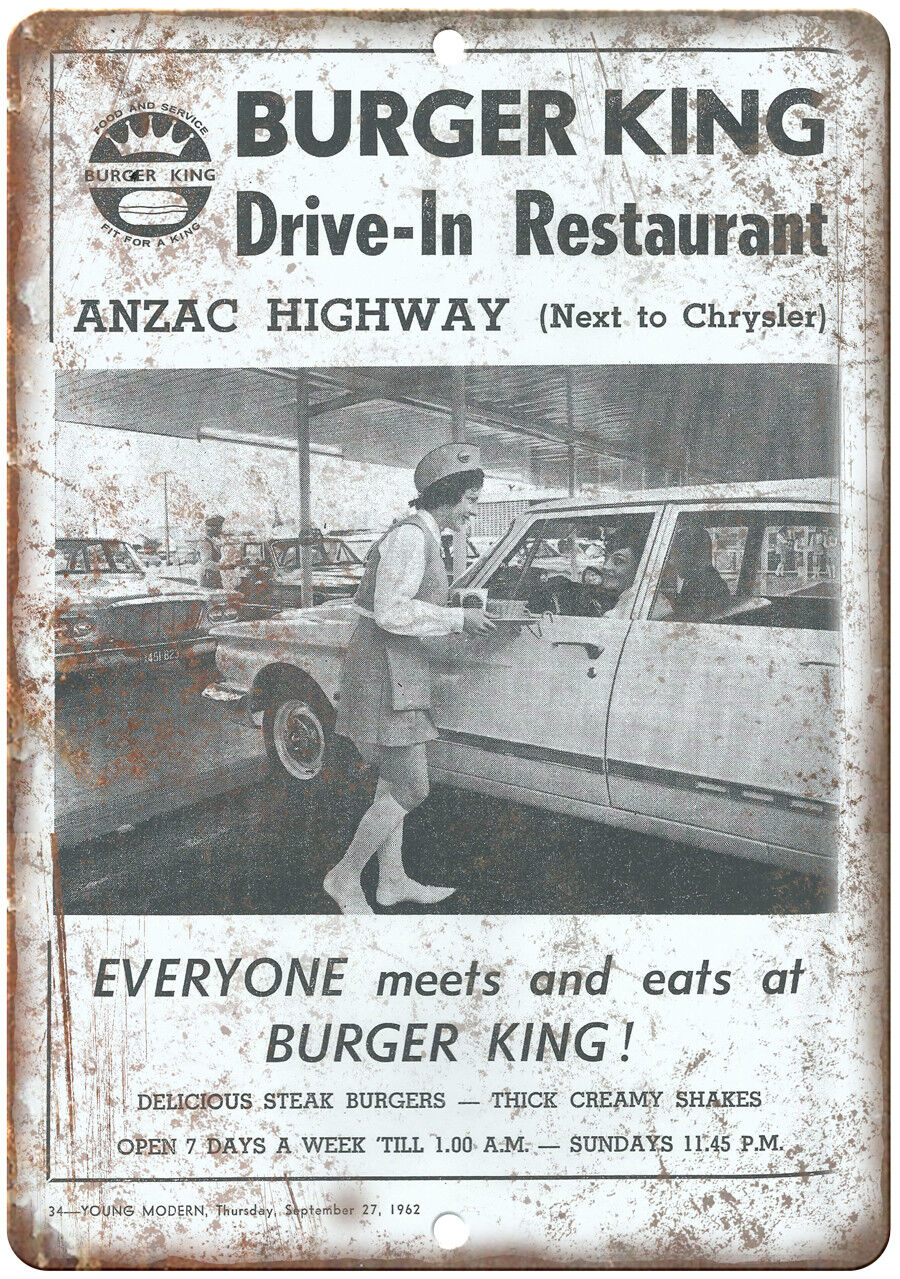 Burger King Anzac Highway Vintage Ad 12\