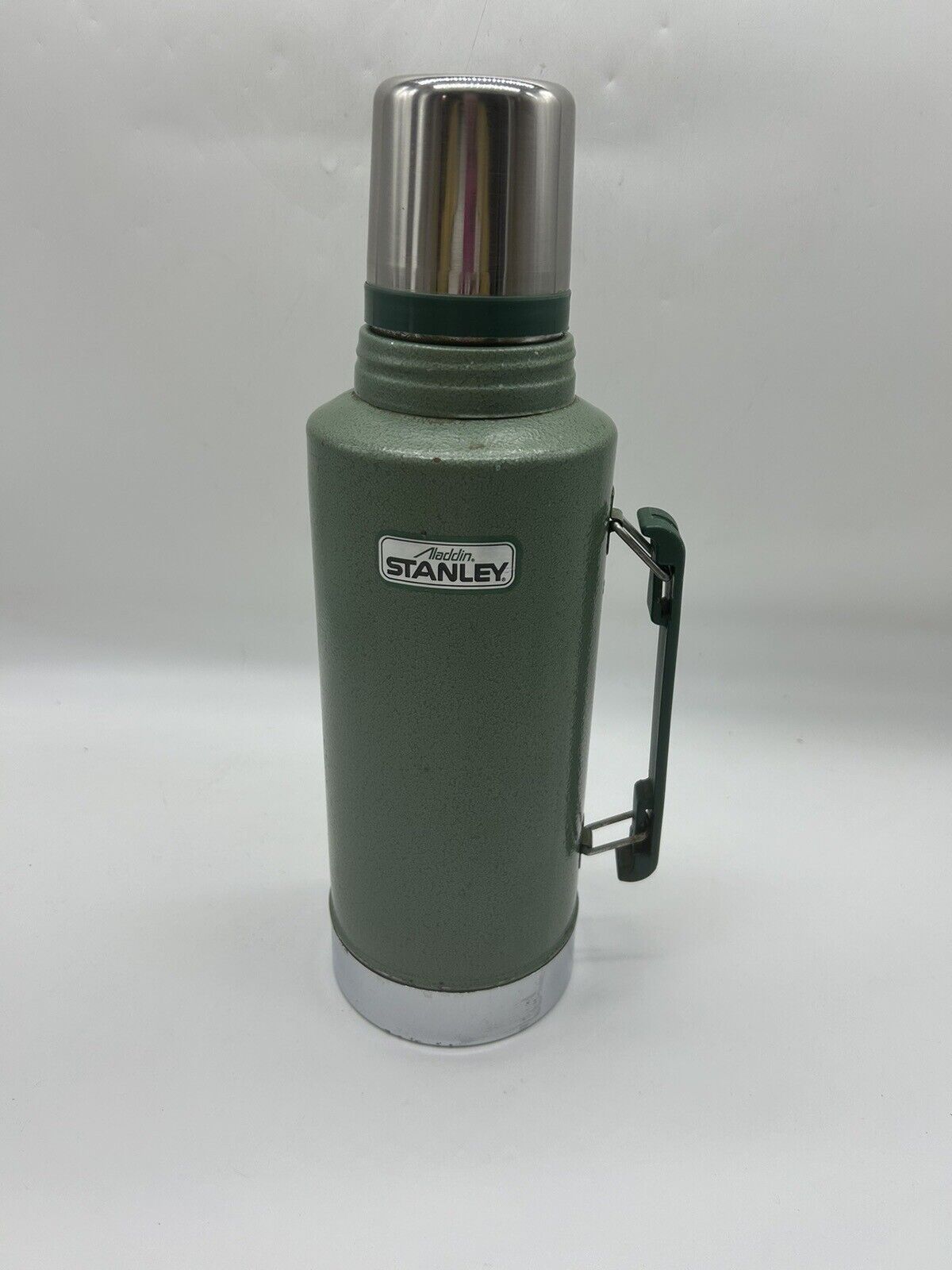Vintage STANLEY Green Thermos ALADDIN Half Gallon / 2 Qt.  #A-945-DH