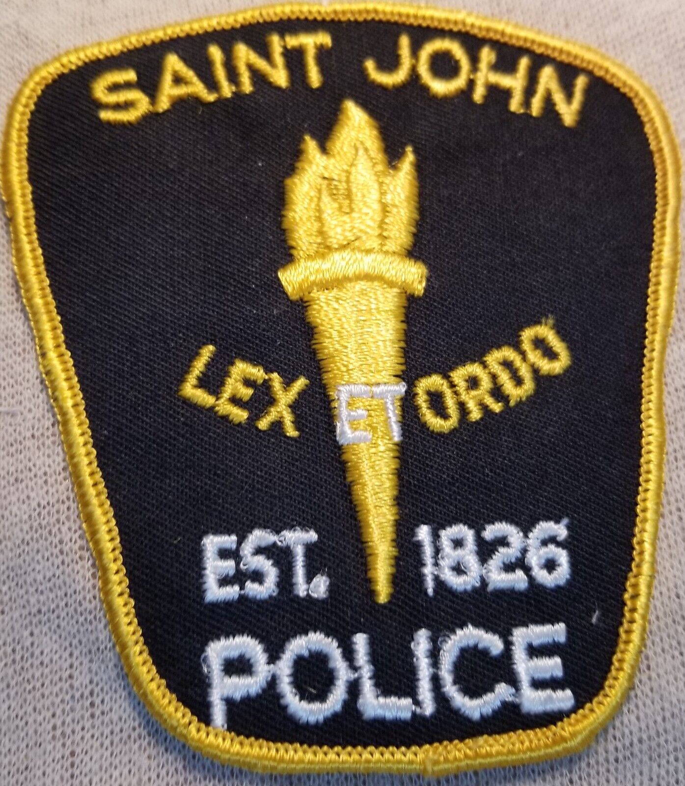 Ca St. John Canada Police Patch
