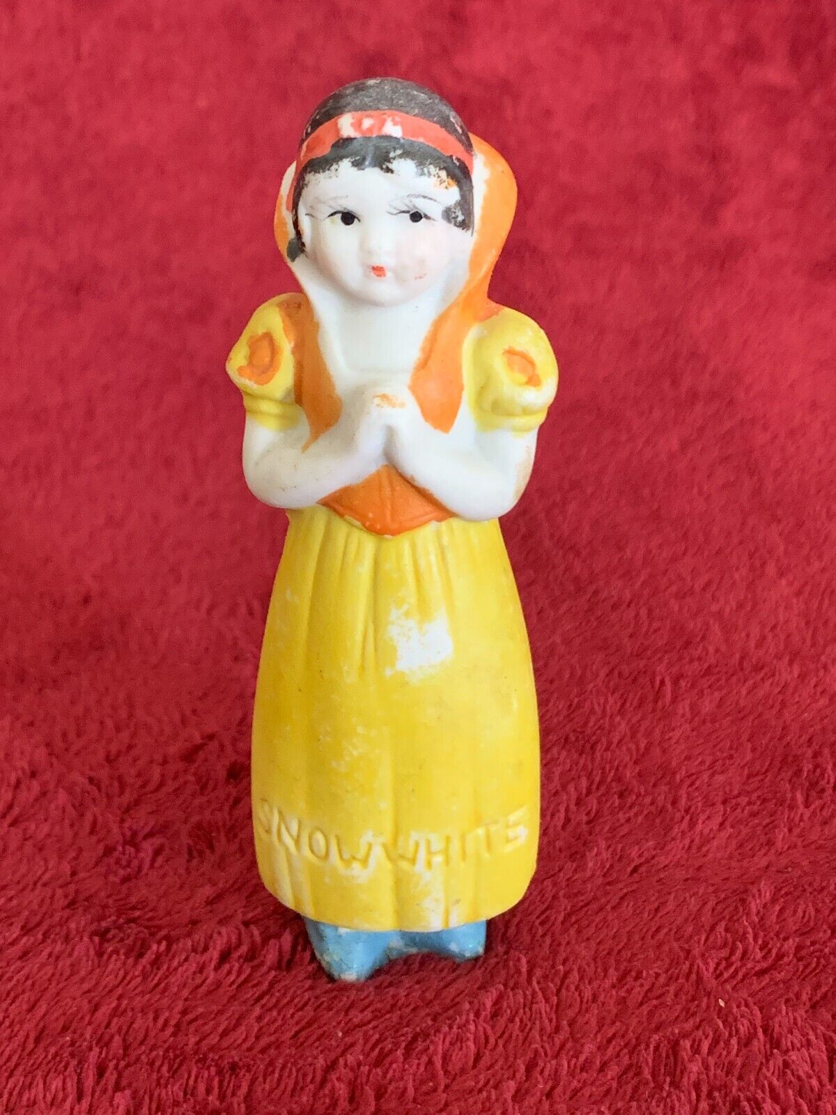 Antique Bisque Walt Disney Snow White from SW & Seven Dwarfs Figurine from 1930s