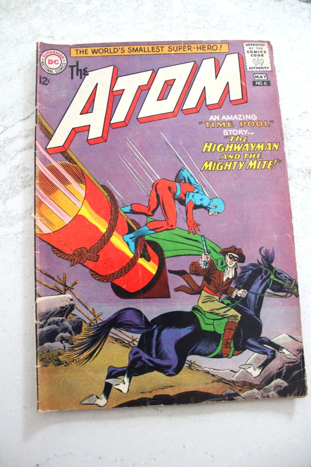 The ATOM #6 Comic Book 1st app The HIGHWAYMAN - RAY PALMER - 1963 DC Silver Age