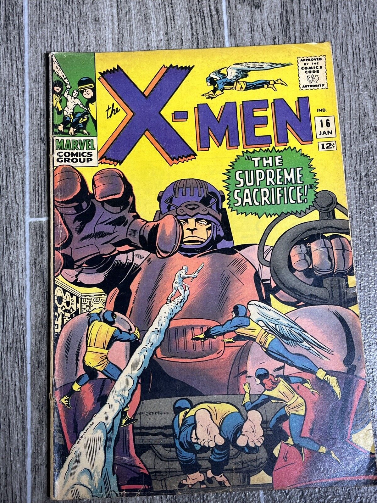 X-Men #16 Marvel Comics Silver Age 1st Print Original Great Color 1966 Fine