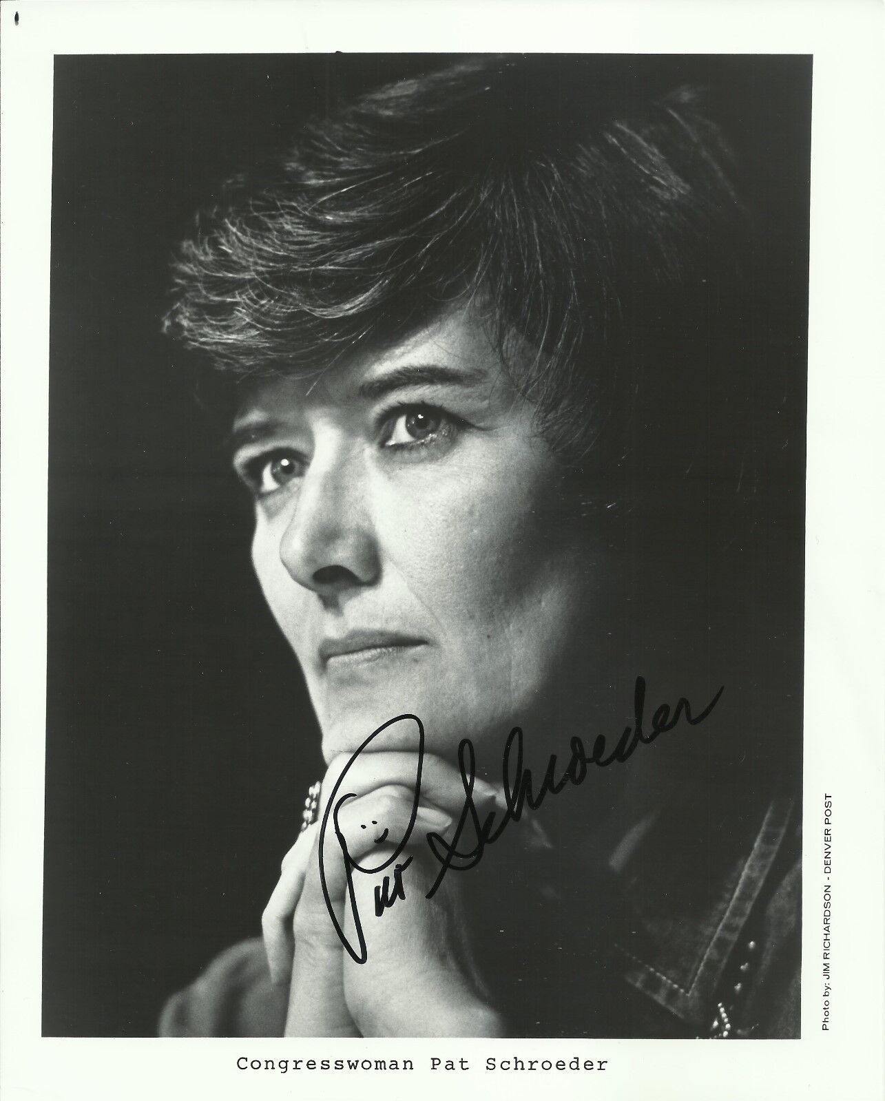 Pat Schroeder - U.S. Representative Original Autographed 8x10 Signed Photo