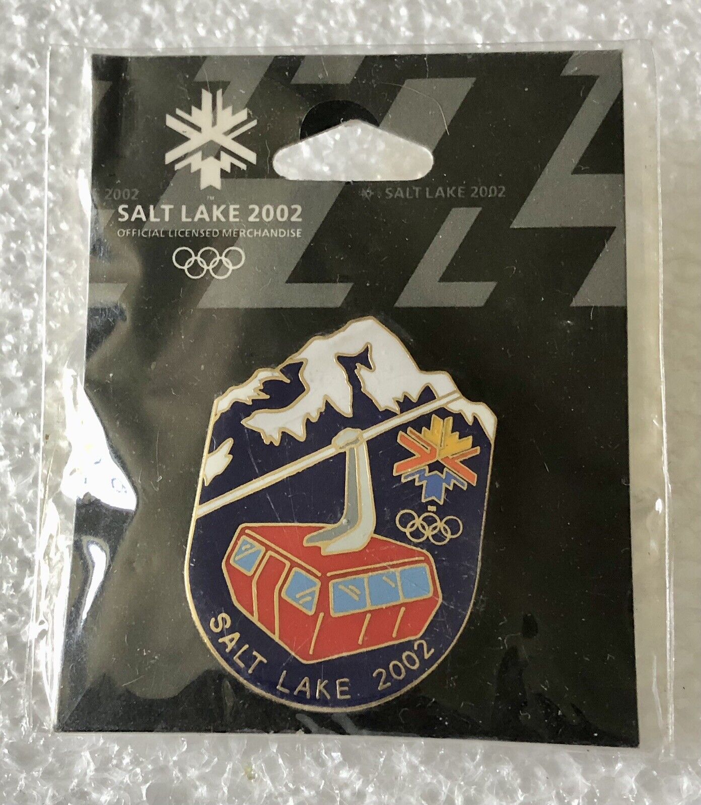2002 SLC Salt Lake City Olympic Games Lapel Pin - Sealed Ski Gondola