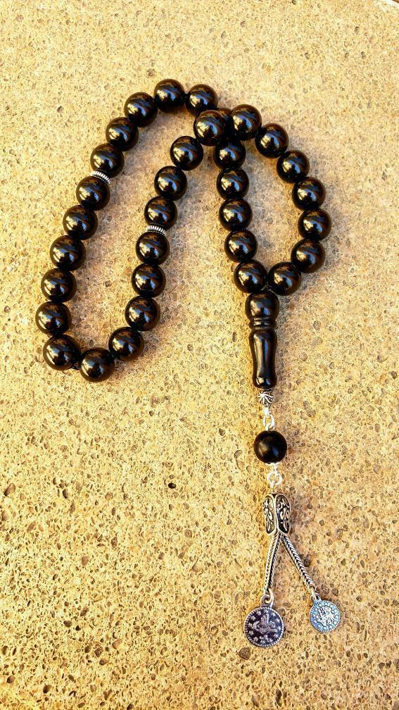 Handmade Natural Stone Misbaha Prayer Beads Rosary Tasbeeh Tasbih Tesbih