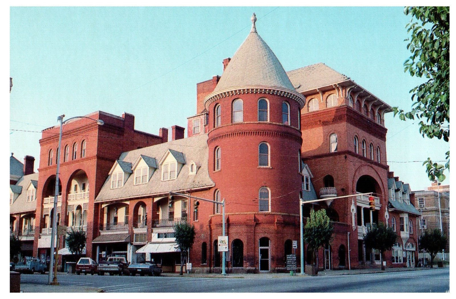 AMERICUS, GA Georgia ~ Town View WINDSOR HOTEL c1960s Sumter County Postcard