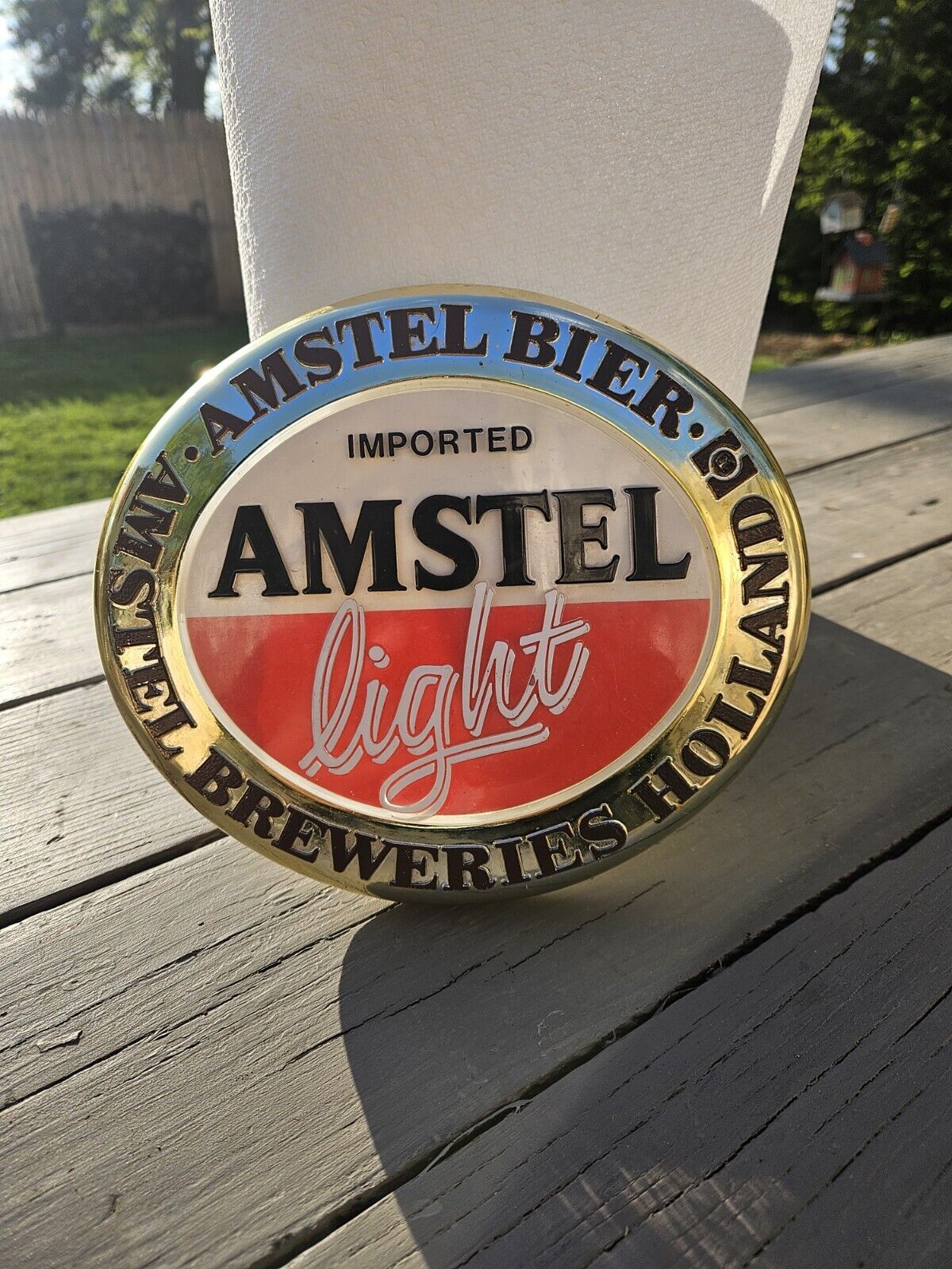 Small Amstel Light Oval Sign