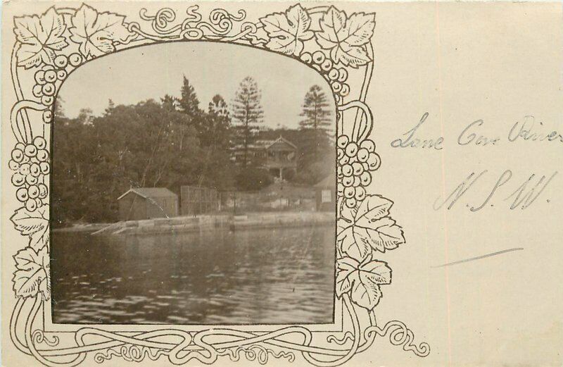 Australia New South Wales Lone Cove River C-1910 RPPC Photo Postcard 21-5069