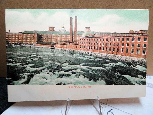 1906 Postcard York Mills Saco Maine Unused