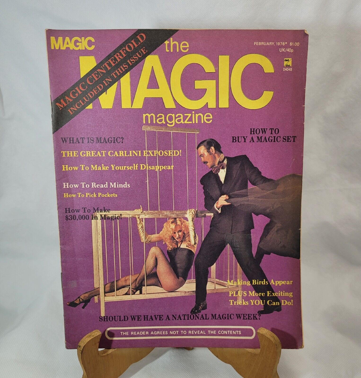 Vinatge The Magic Magazine/The Great Carlini Exposed February 1976 W/Centerfold 