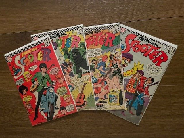 Swing with Scooter #1, #2, #3, #4 Silver Age Comics  - avg est 7.0