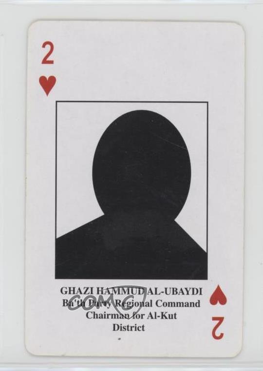 2003 CentCom Iraqi Most Wanted Playing Cards Ghazi Hammud Al-Ubaydi 00jz