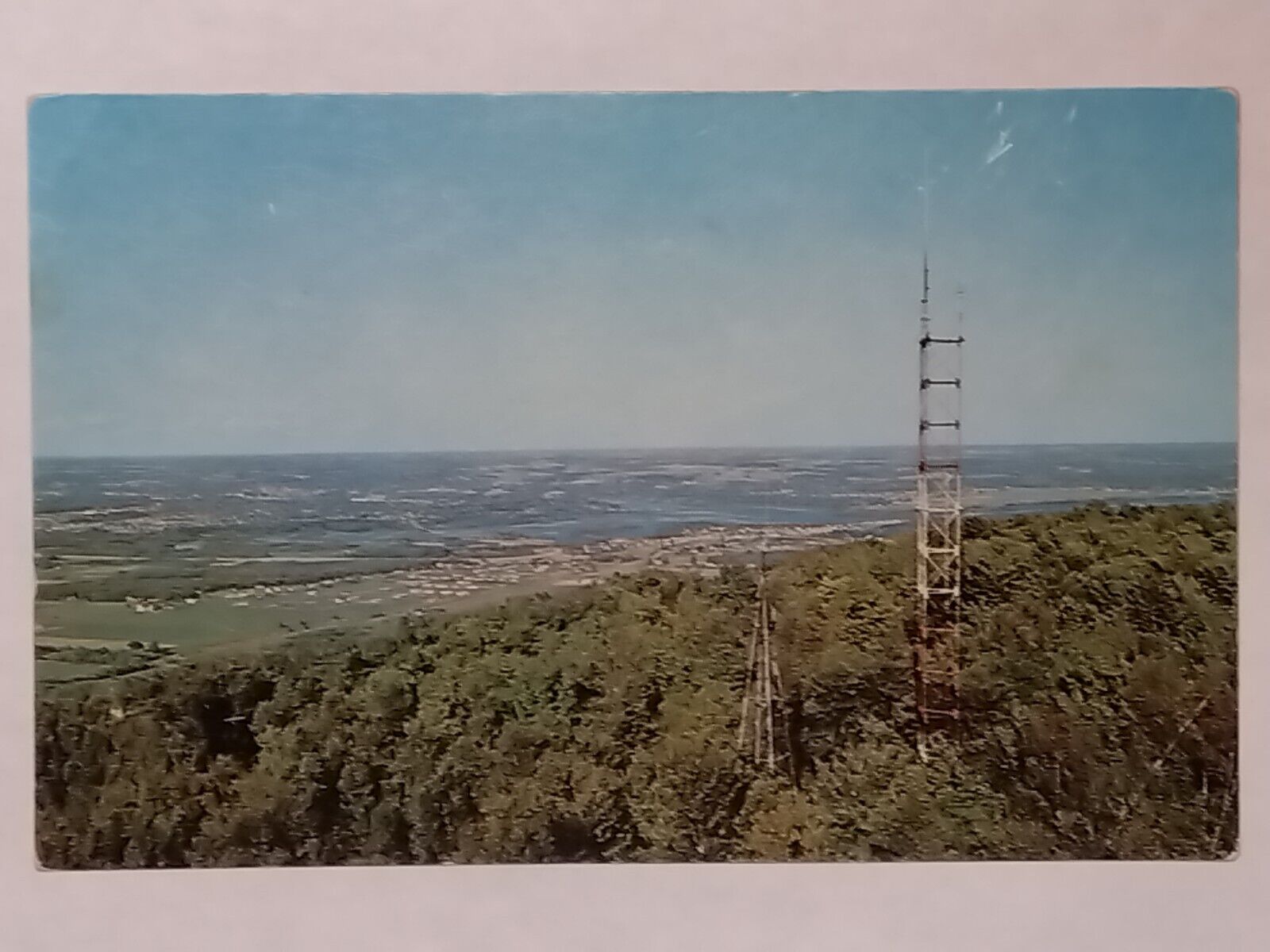 Taken From The Lookout Tower On Rib Mountain Wausau  Postcard