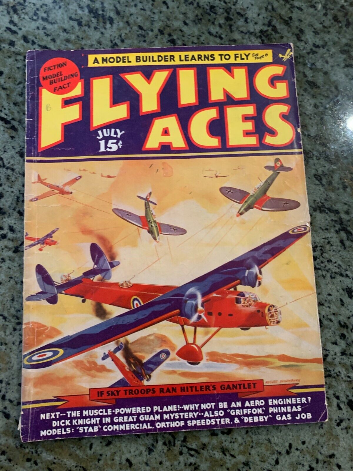 Flying Aces July 1939 Issue Volume 32 No. 4