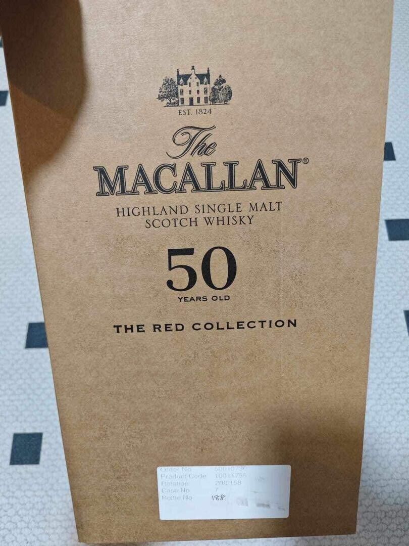 Super Rare Macallan 50 Years Old Empty Bottle Very Good Condition From JAPAN