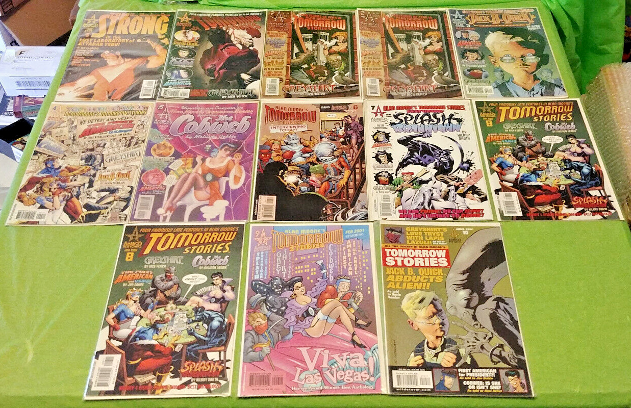 Americas Best Comics Tomorrow Stories Comic Book Lot (13) 1-10 and Tom Strong #1