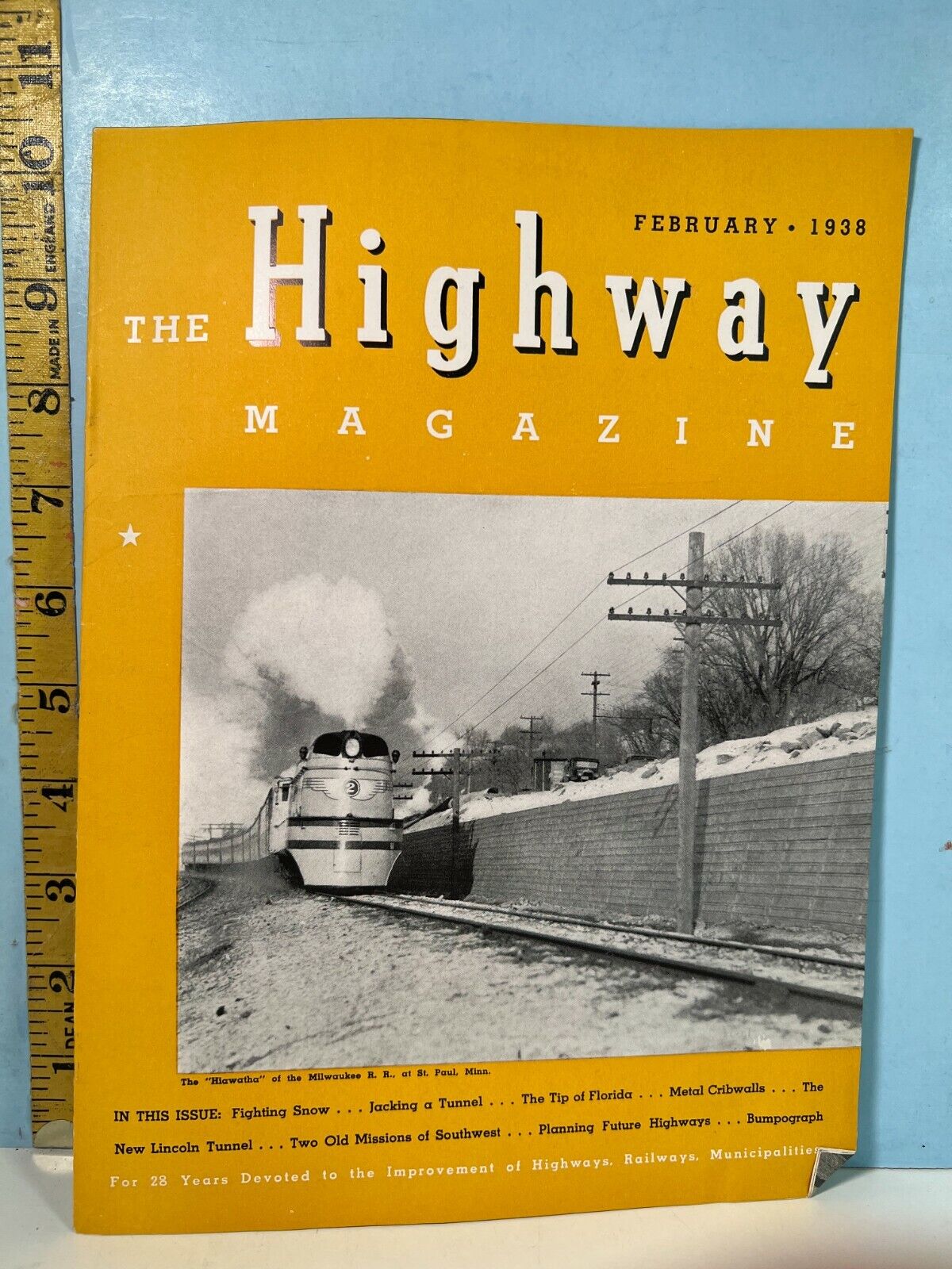 1938 Feb. The Highway Magazine - Highways, Railways & Bridges & Infrastructure