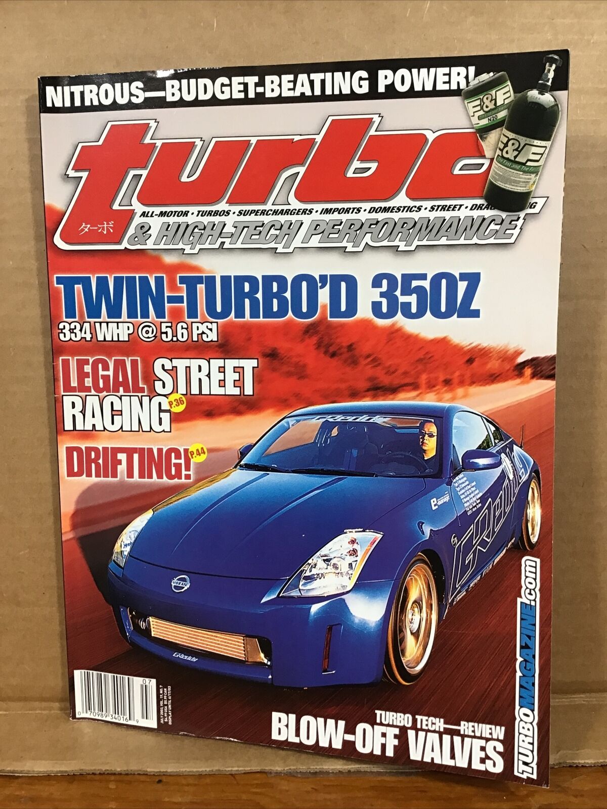 Turbo Magazine - July 2003 - Twin Turbo 350Z, Drag Racing