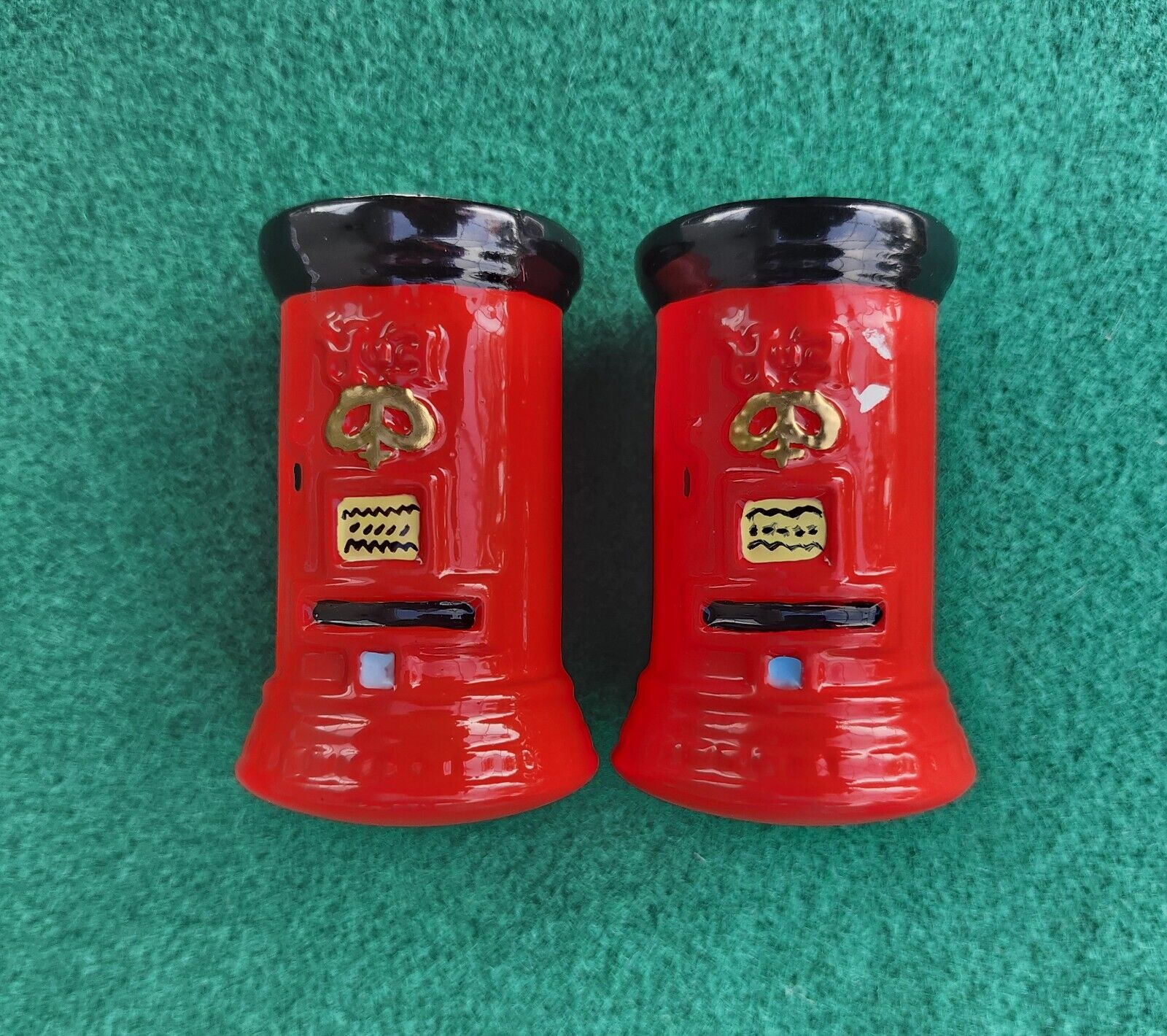 Vintage Royal Mail Boxes Salt And Pepper Shakers 