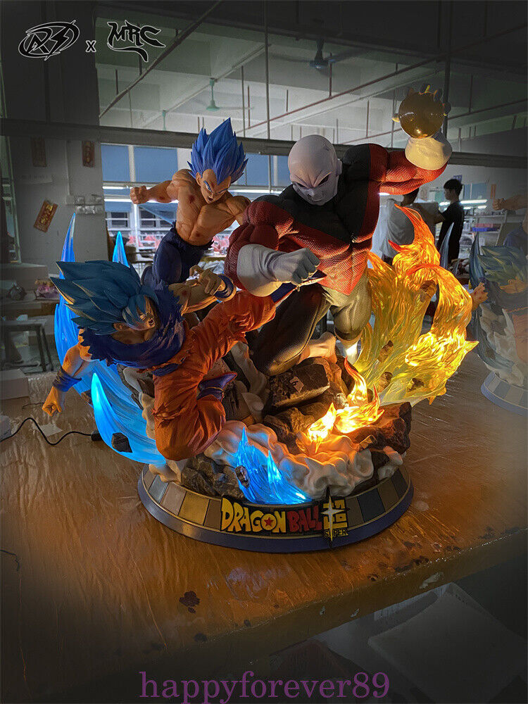MRC Studio DragonBall DBZ 1/4 Jiren VS Vegeta Goku GK Resin Painted LED Statue