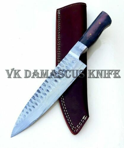 Custom Handmade Stainless Steel Damascus Kitchen Chef Knife Rust free vk3537