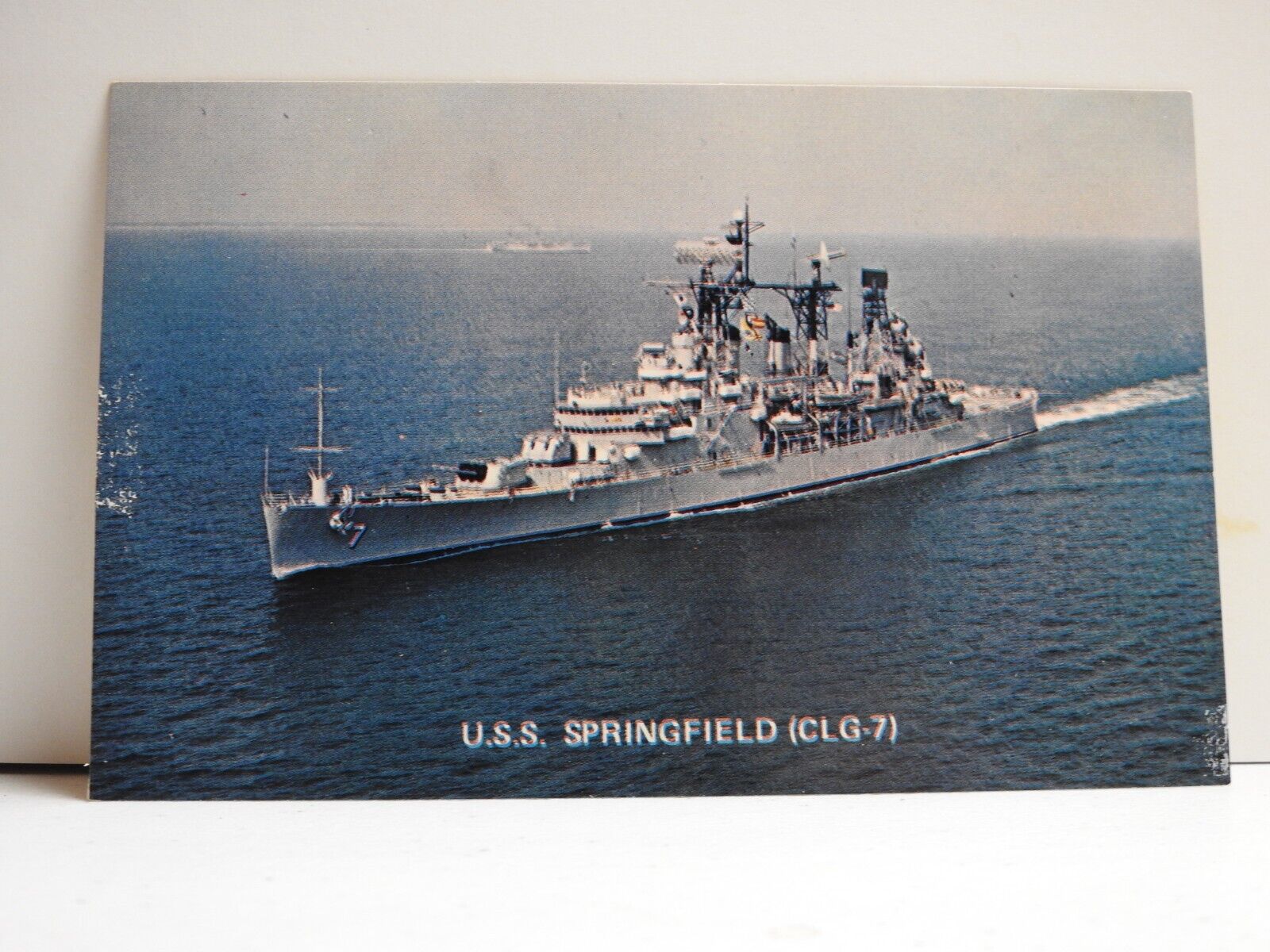 U S S Springfield CLG-7 Real Photo Postcard B209