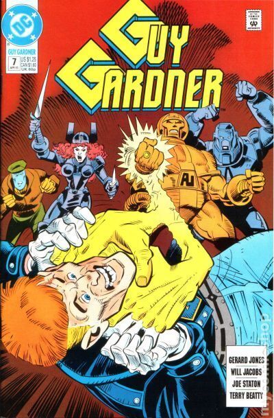 Guy Gardner Warrior #7 FN 1993 Stock Image