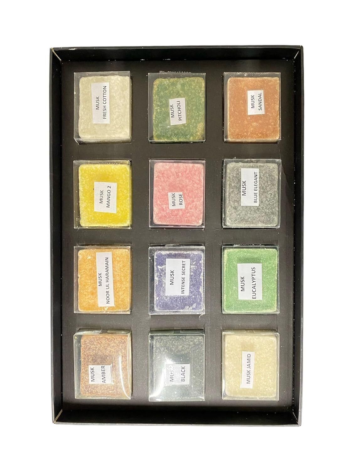 Hemani Halal Musk Jamid Mix Fragrances Variety Gift Set Box (25g x 12 Pieces)